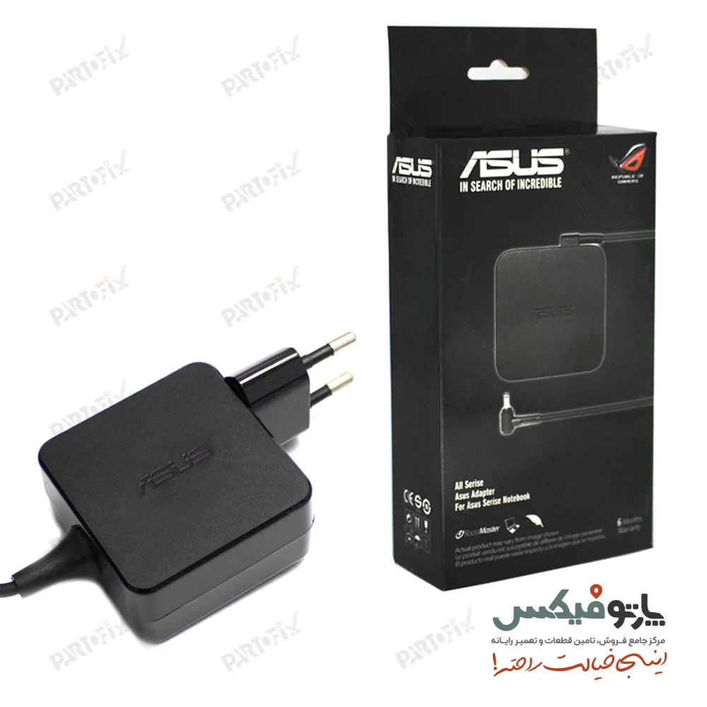 شارژر اورجینال لپ تاپ ایسوس 19 ولت 1.75 آمپر 3.0 * 4.5